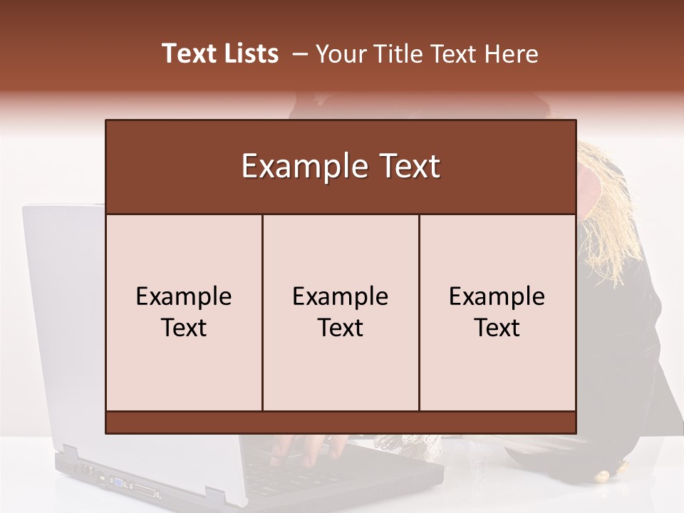 Indoor Screen Head PowerPoint Template