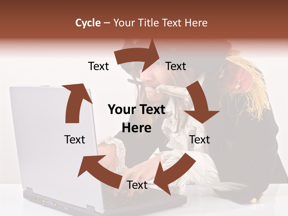 Indoor Screen Head PowerPoint Template