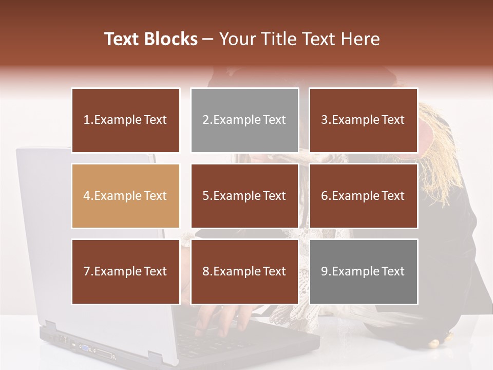 Indoor Screen Head PowerPoint Template