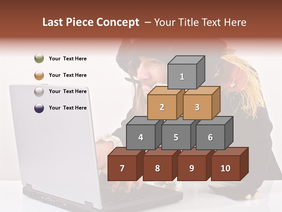 Indoor Screen Head PowerPoint Template
