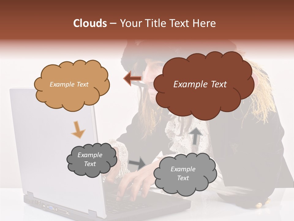 Indoor Screen Head PowerPoint Template