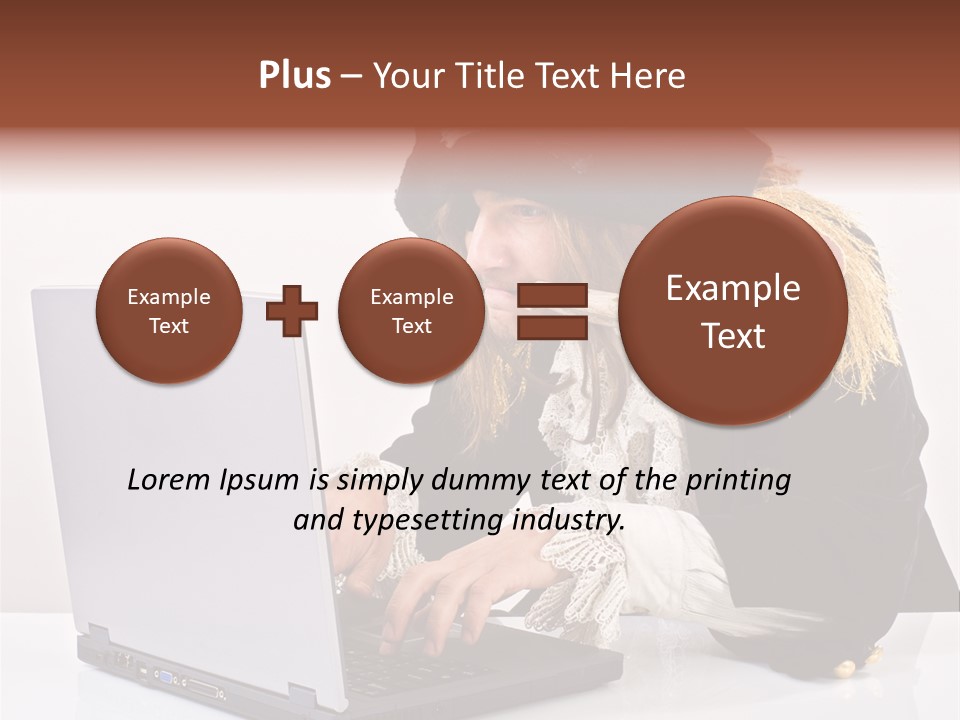 Indoor Screen Head PowerPoint Template