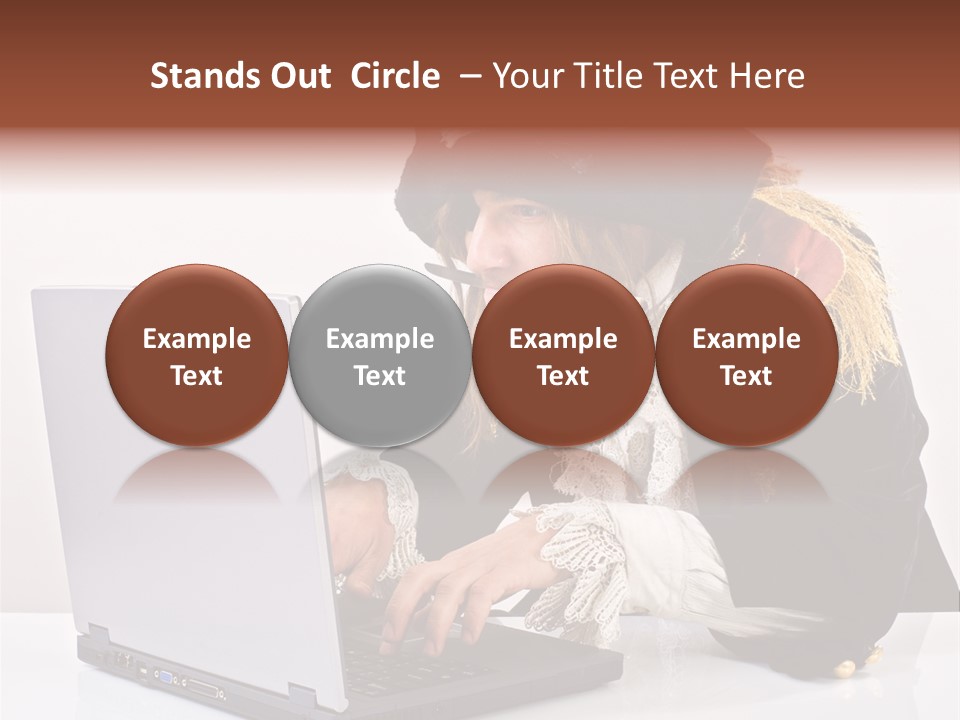 Indoor Screen Head PowerPoint Template