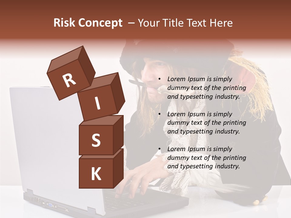 Indoor Screen Head PowerPoint Template