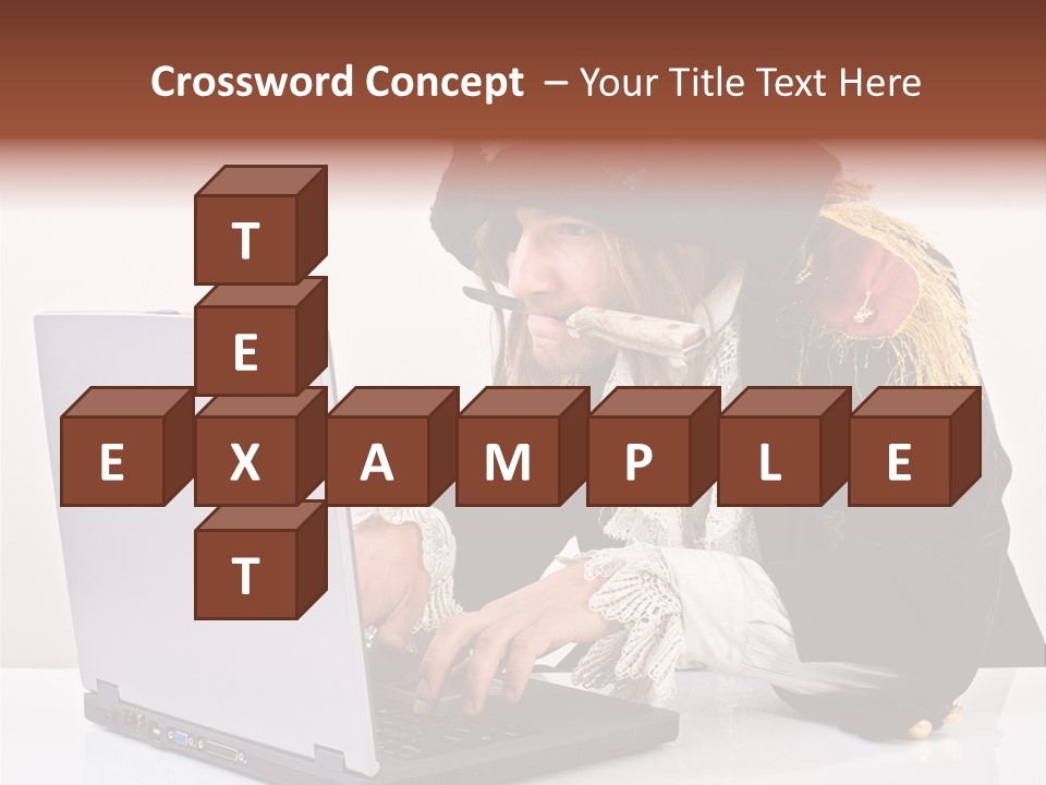 Indoor Screen Head PowerPoint Template