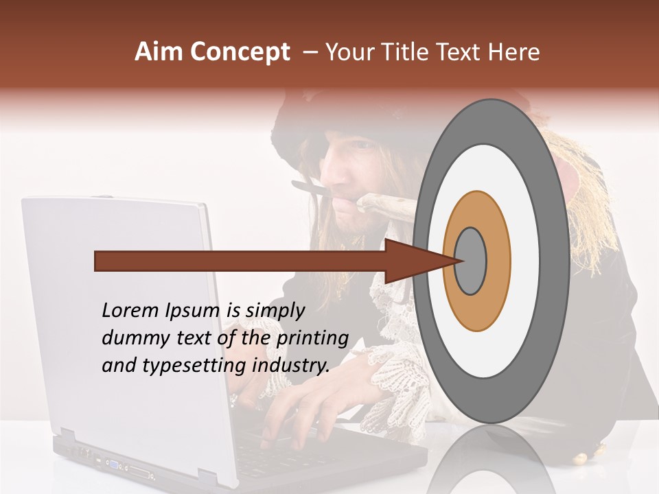 Indoor Screen Head PowerPoint Template