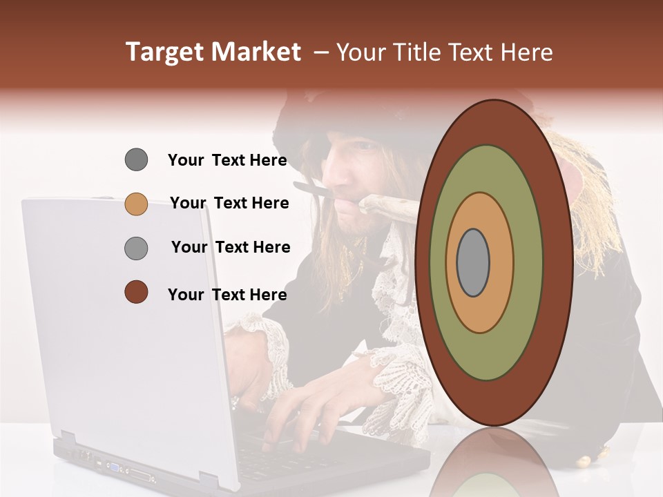 Indoor Screen Head PowerPoint Template