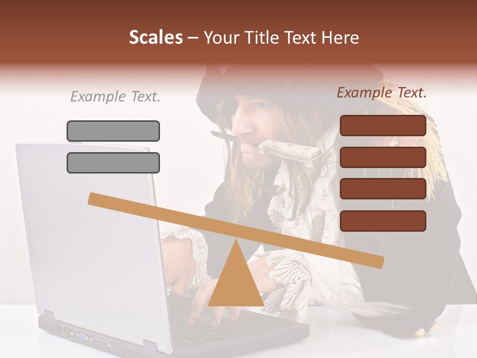 Indoor Screen Head PowerPoint Template