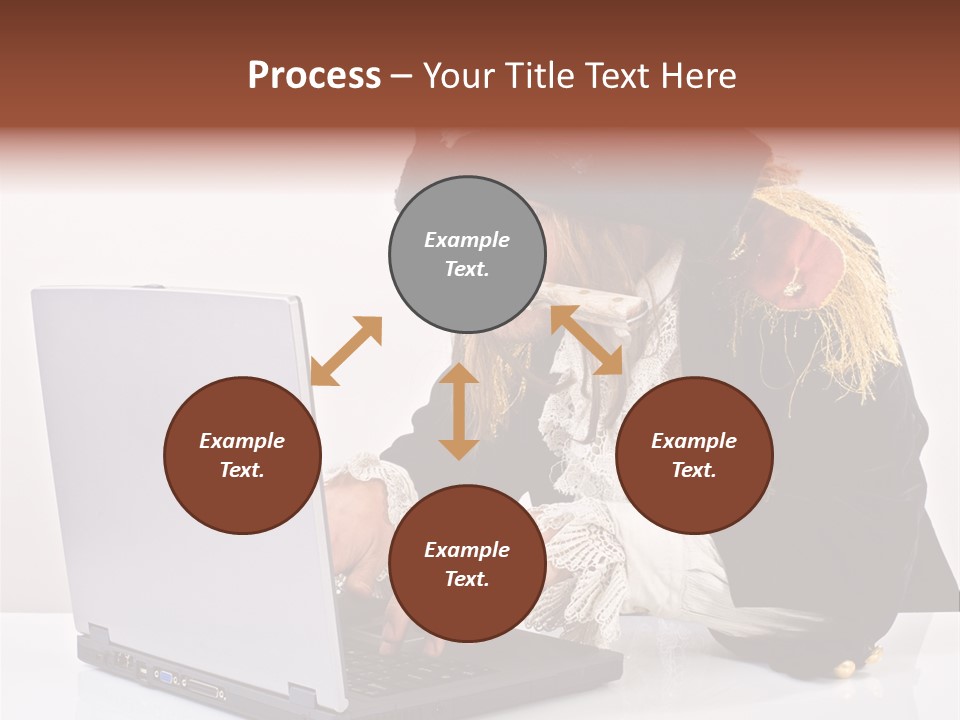 Indoor Screen Head PowerPoint Template