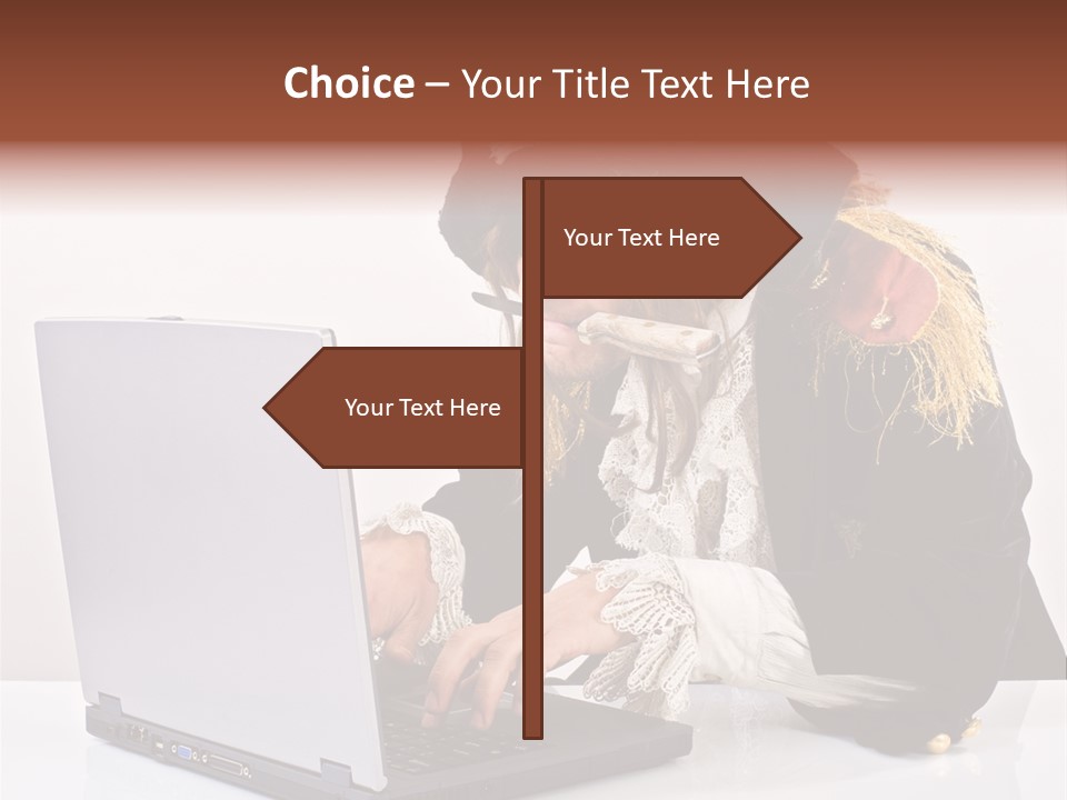 Indoor Screen Head PowerPoint Template