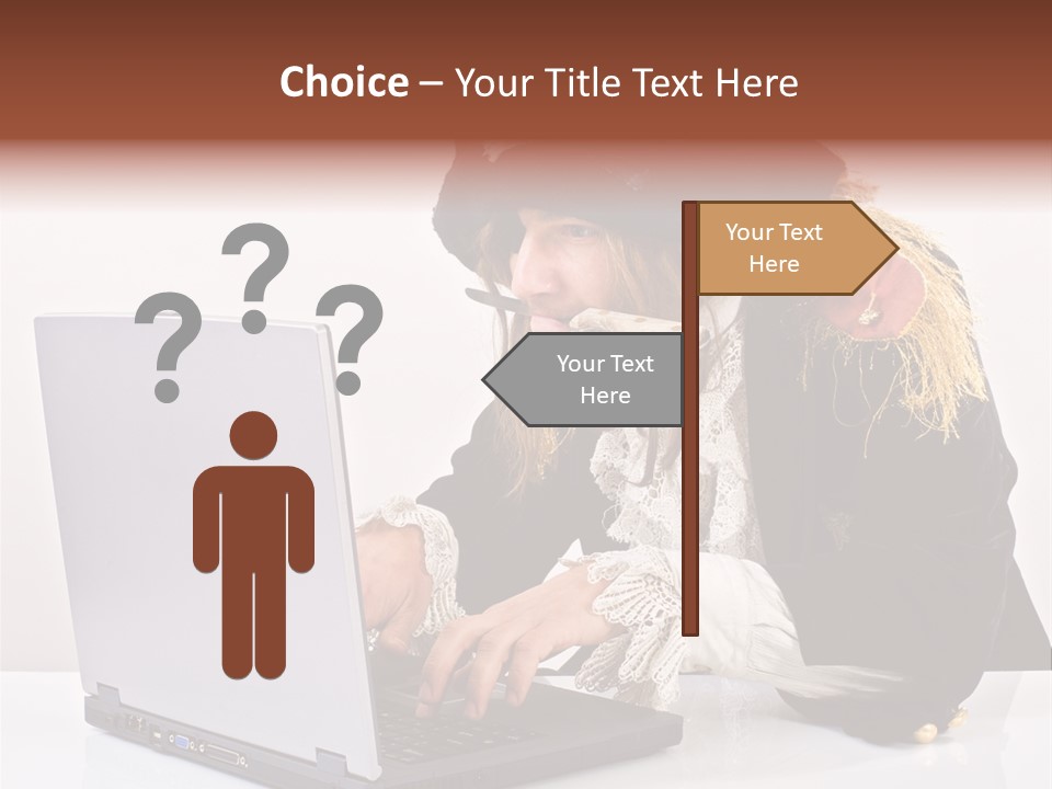 Indoor Screen Head PowerPoint Template