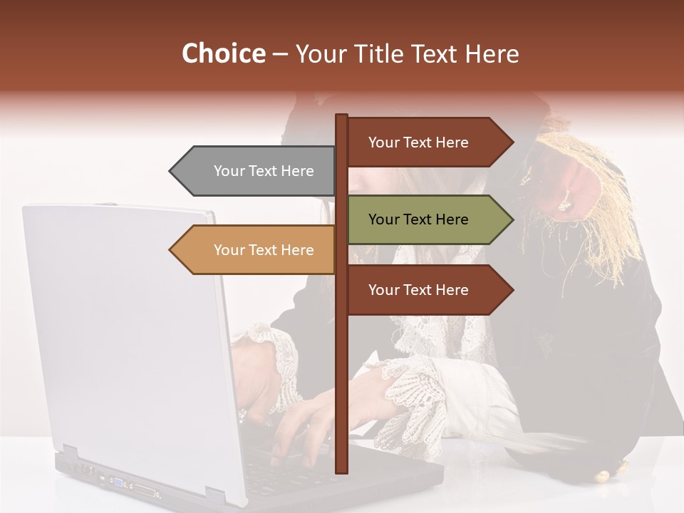 Indoor Screen Head PowerPoint Template