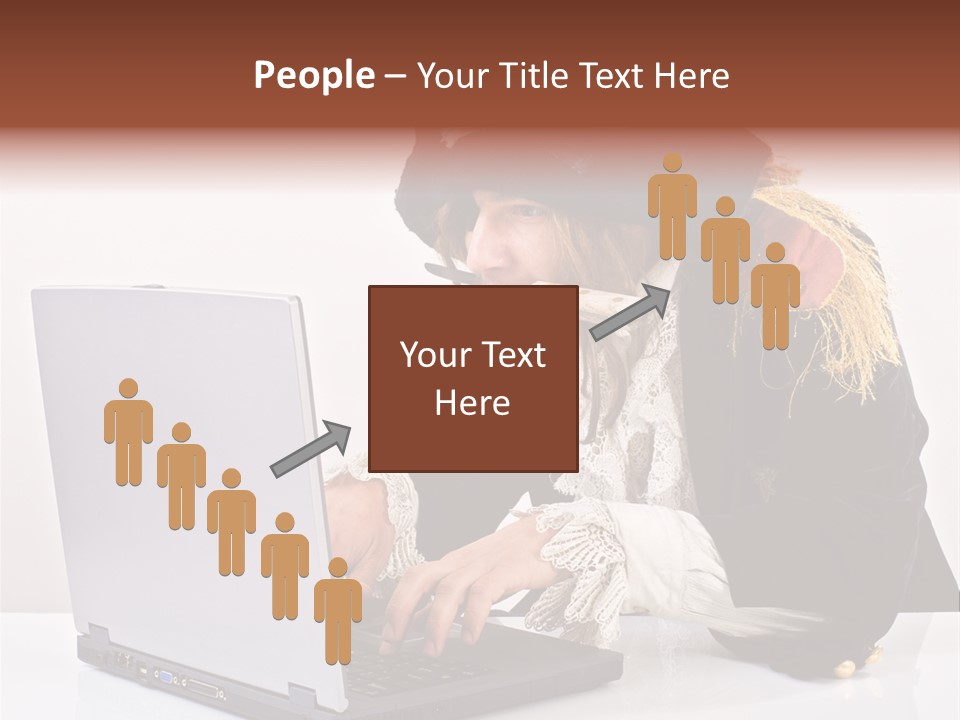 Indoor Screen Head PowerPoint Template