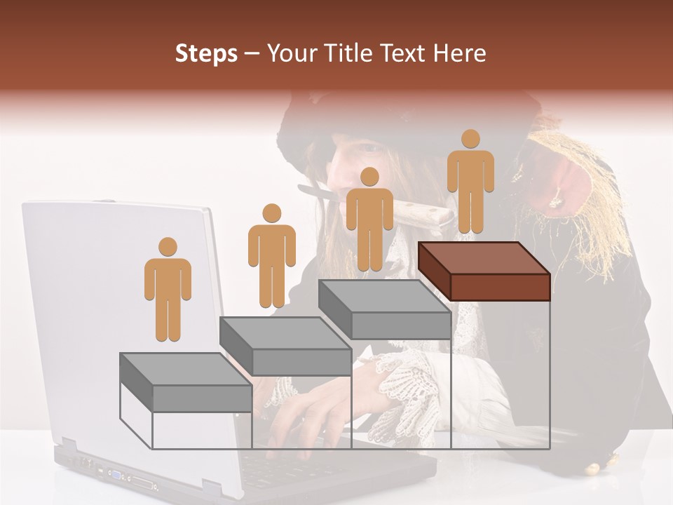 Indoor Screen Head PowerPoint Template