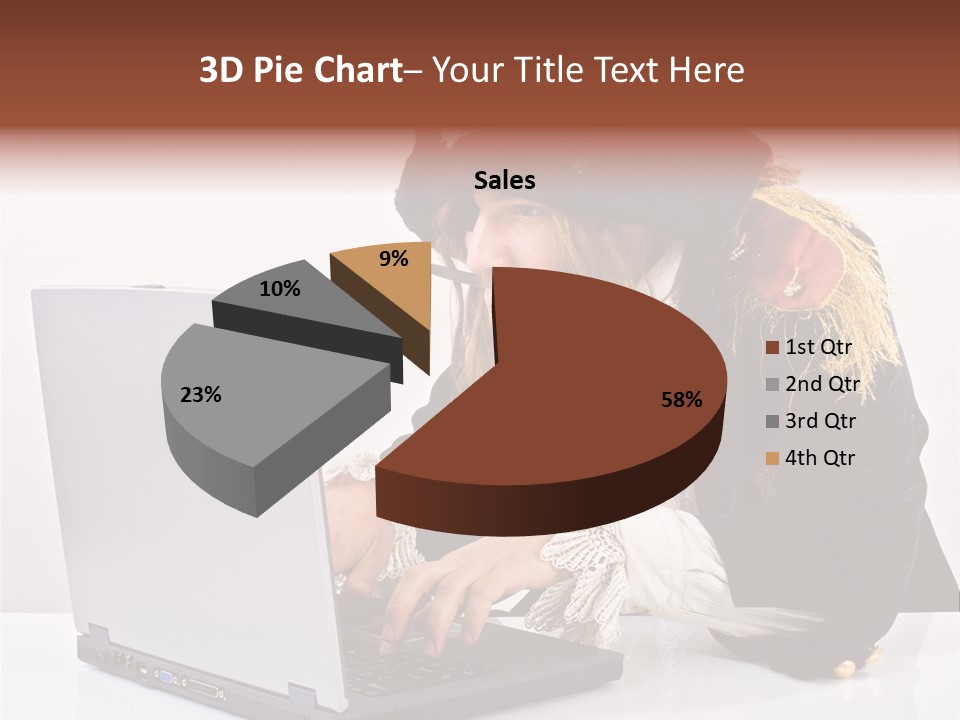 Indoor Screen Head PowerPoint Template