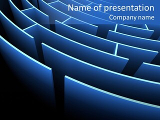 Maze Dare Escape PowerPoint Template