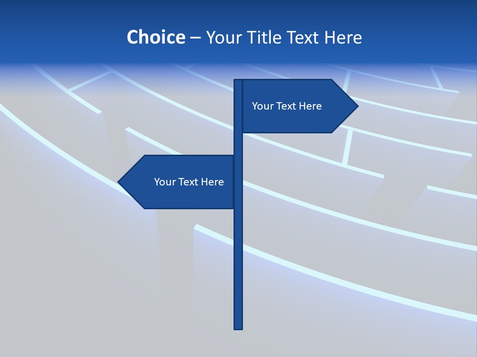 Maze Dare Escape PowerPoint Template