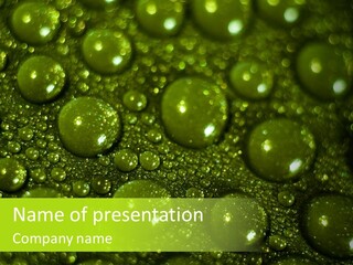 Droplet Red Wet PowerPoint Template