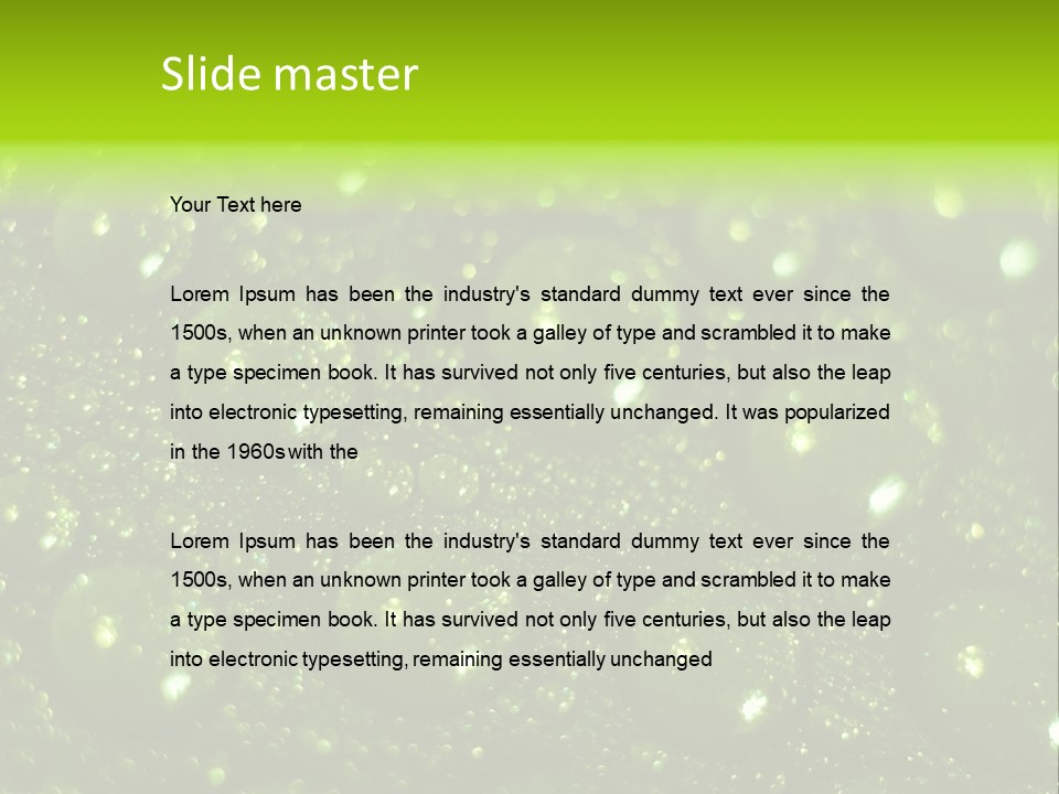 Droplet Red Wet PowerPoint Template