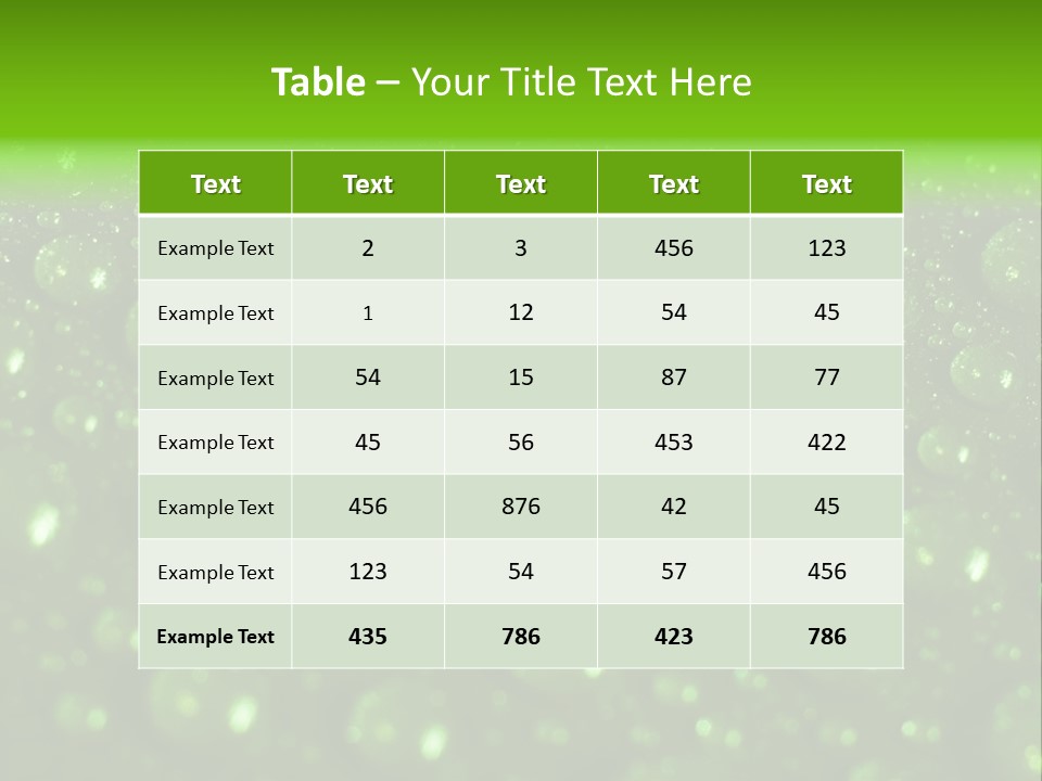 Wet Fibre Macro PowerPoint Template