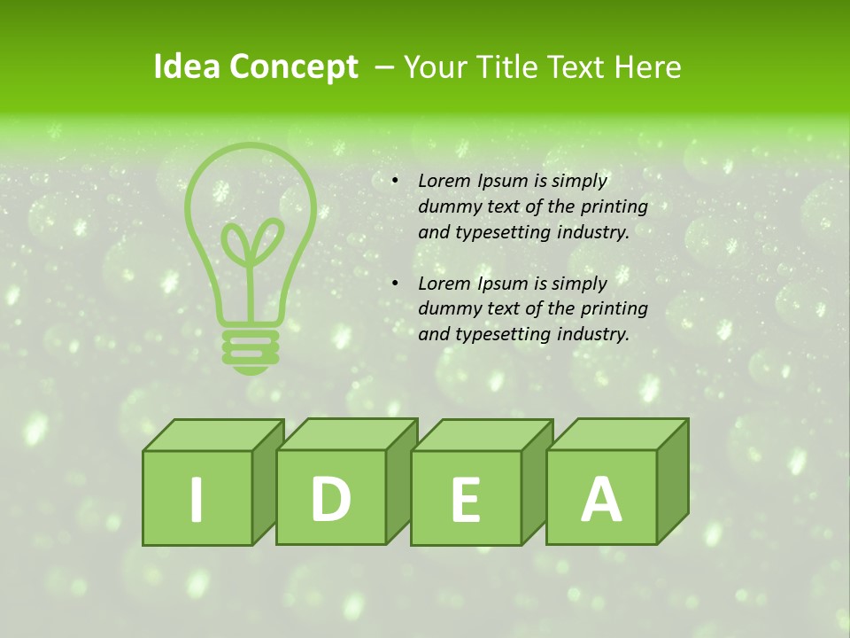 Wet Fibre Macro PowerPoint Template