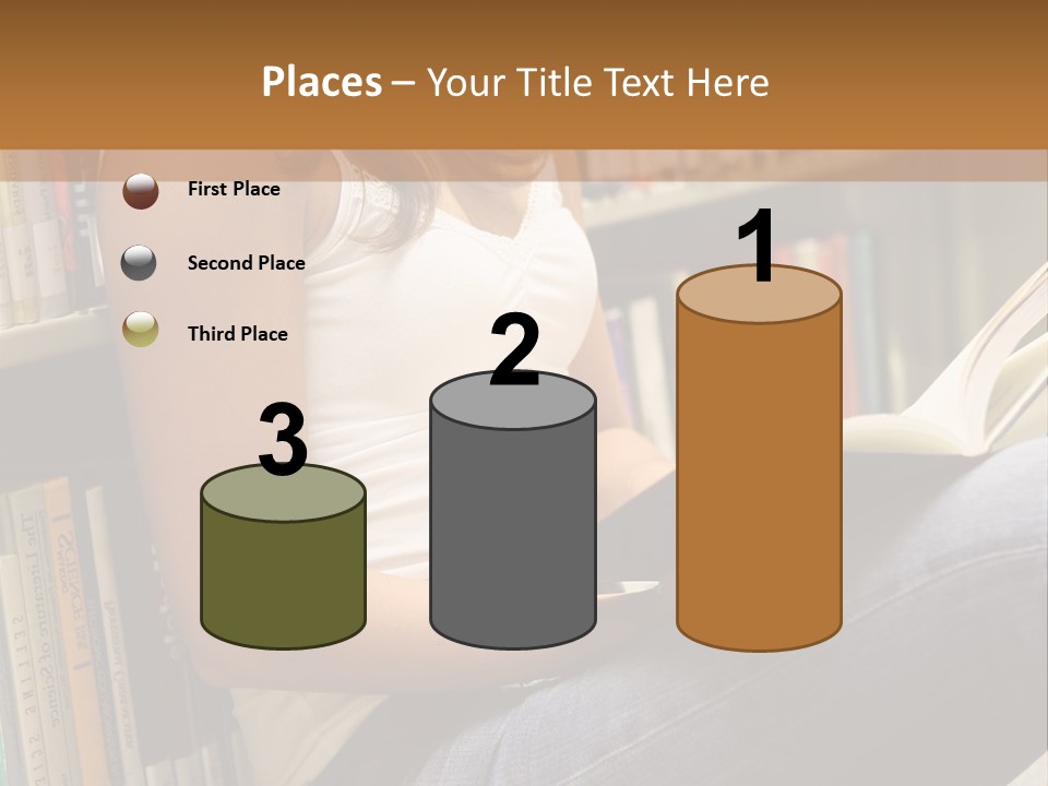 Beautiful Life Library PowerPoint Template