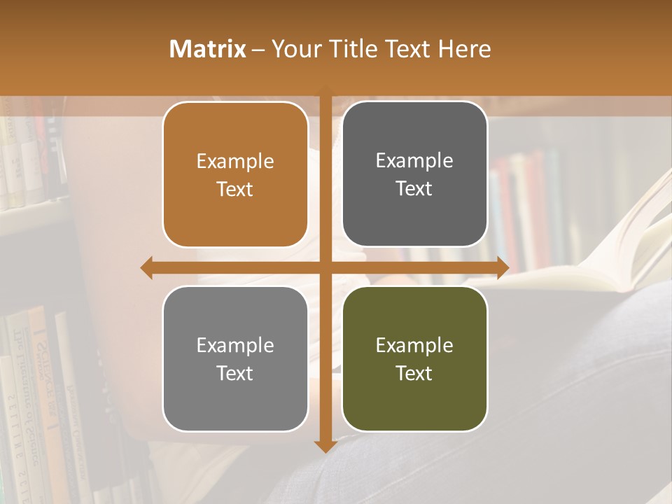 Beautiful Life Library PowerPoint Template