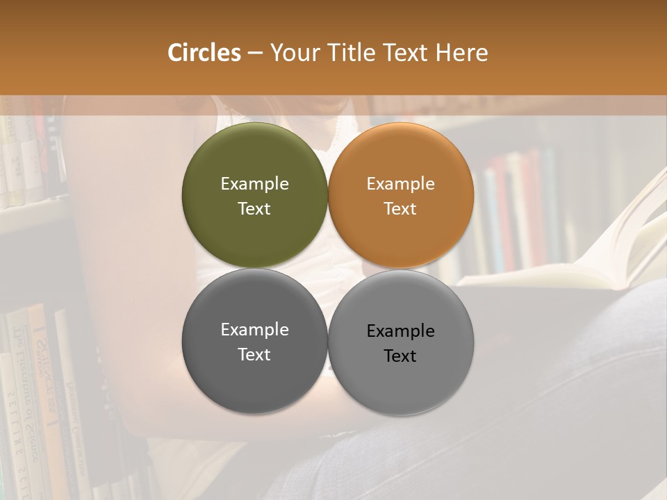 Beautiful Life Library PowerPoint Template