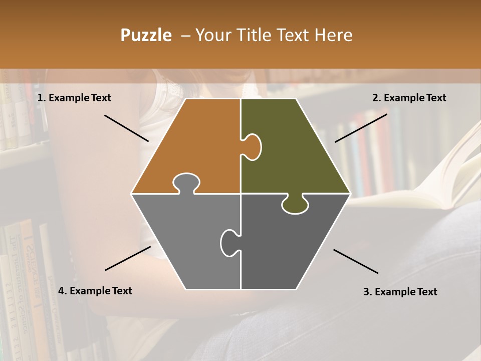 Beautiful Life Library PowerPoint Template