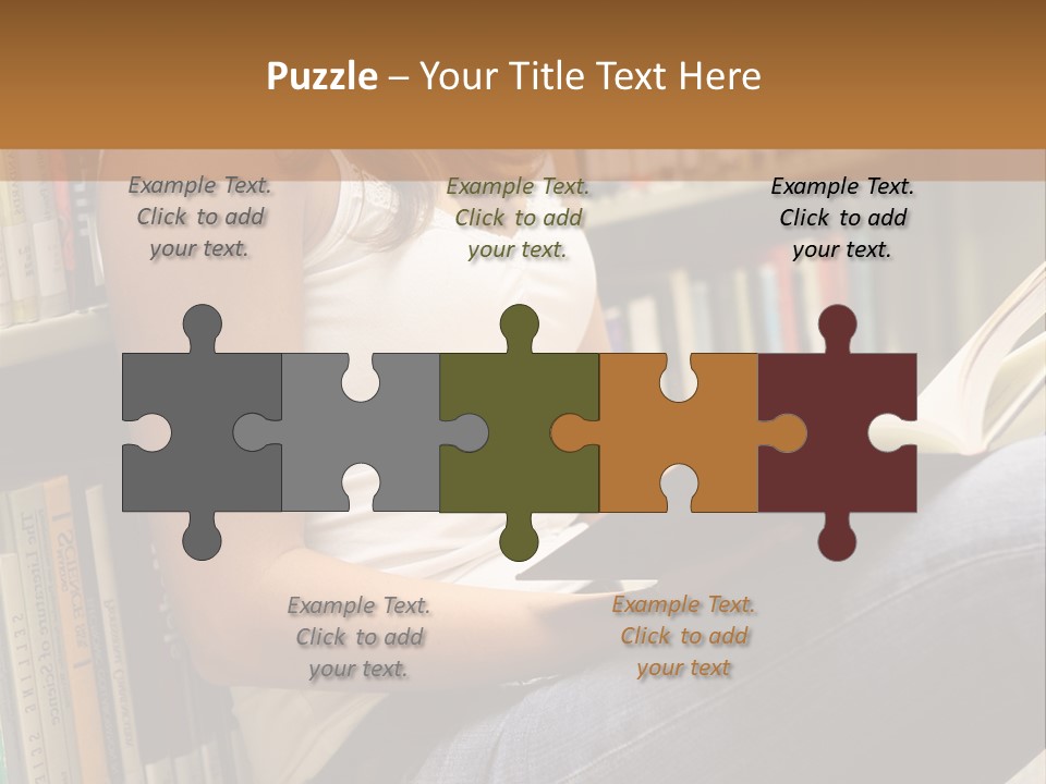 Beautiful Life Library PowerPoint Template