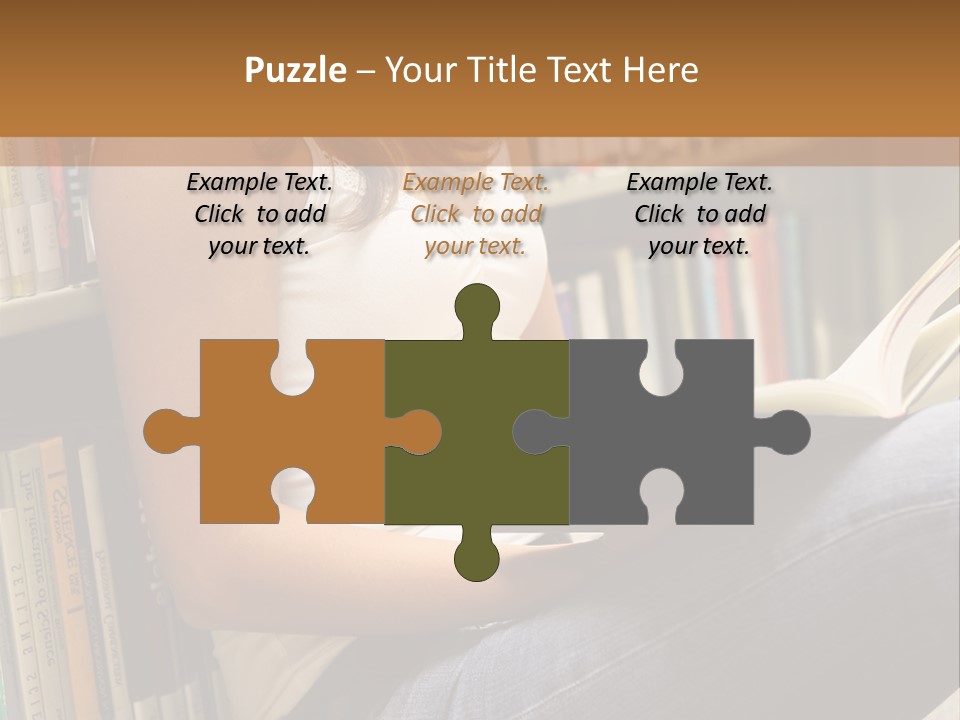 Beautiful Life Library PowerPoint Template