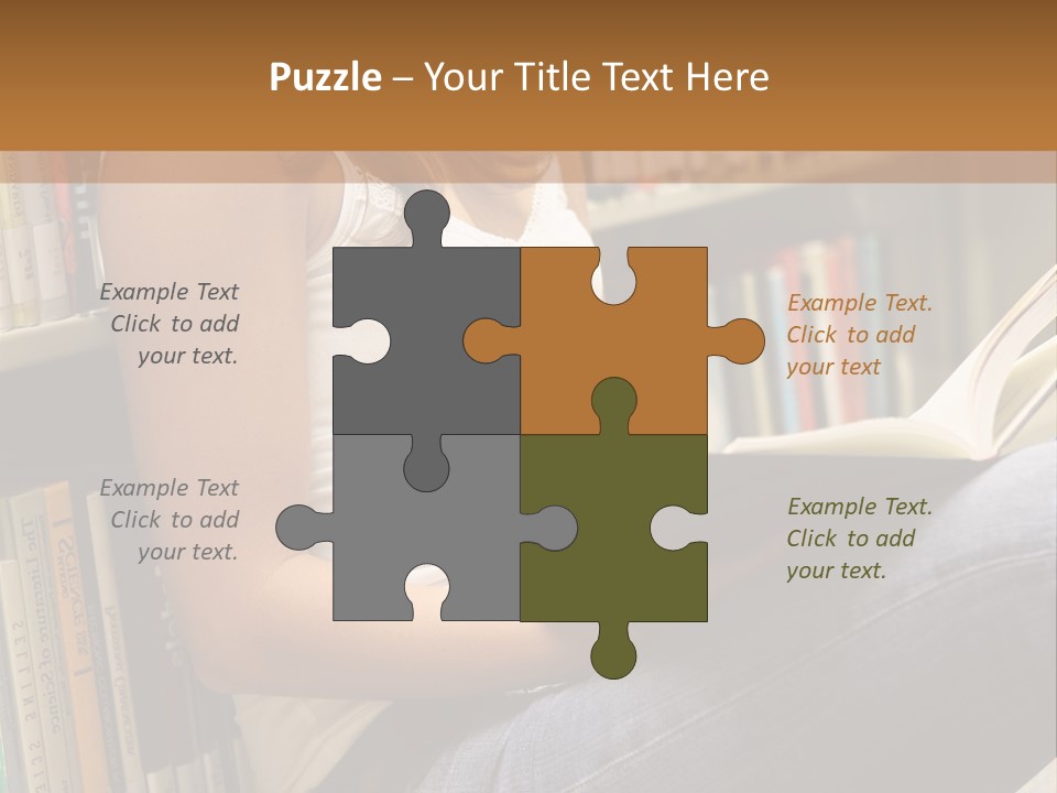 Beautiful Life Library PowerPoint Template