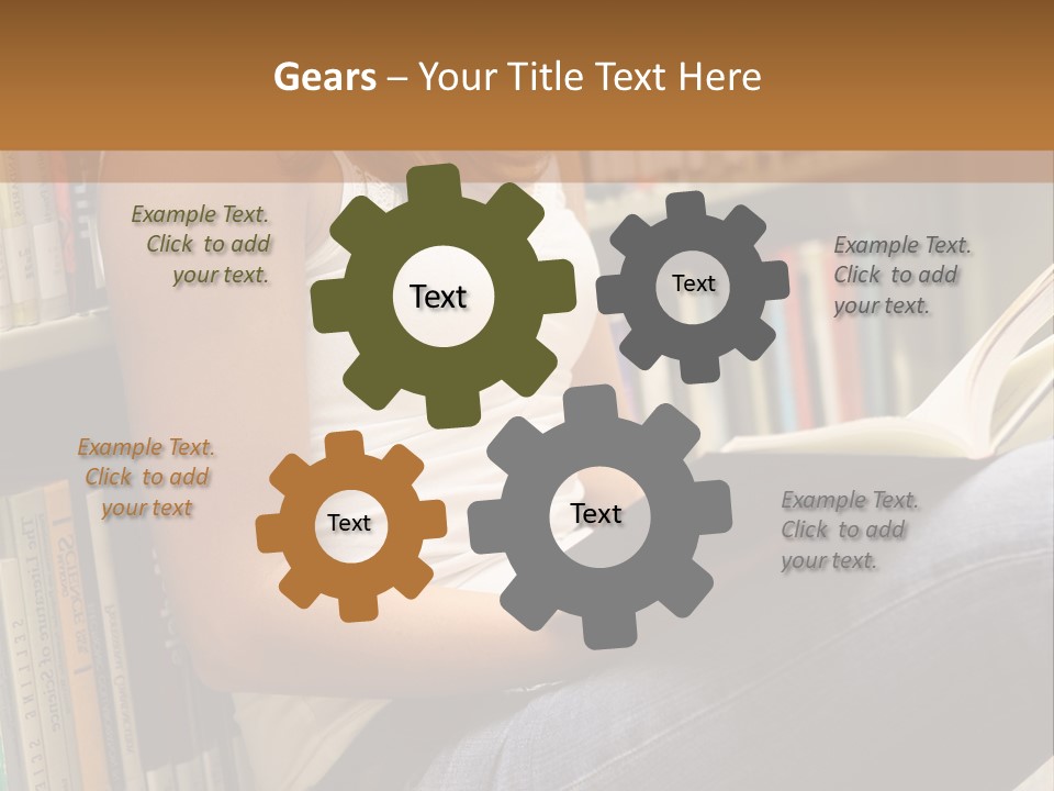 Beautiful Life Library PowerPoint Template