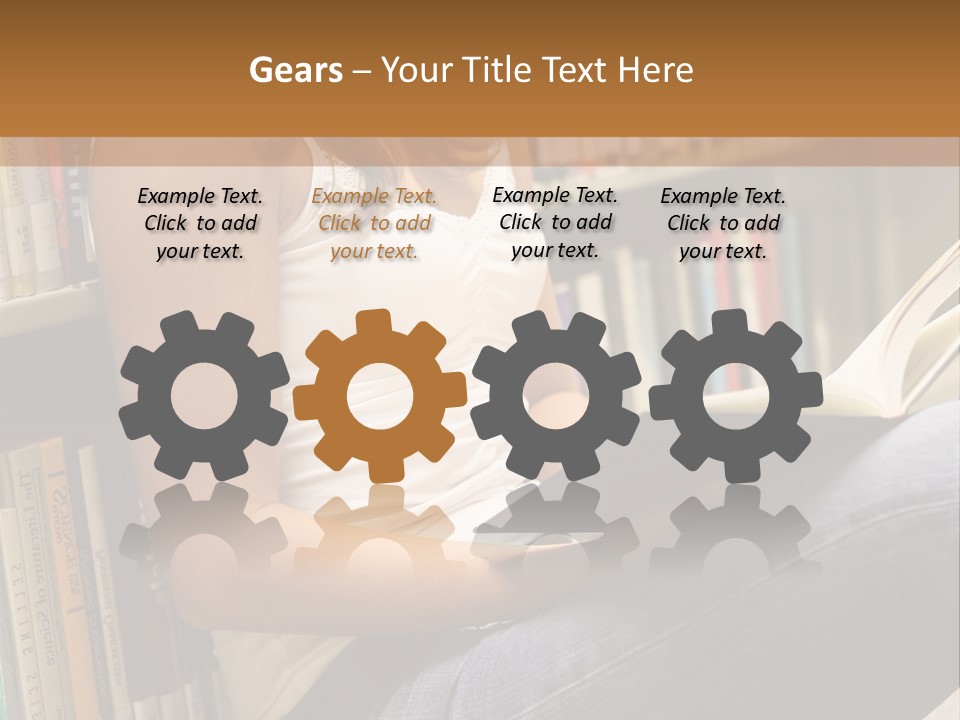 Beautiful Life Library PowerPoint Template