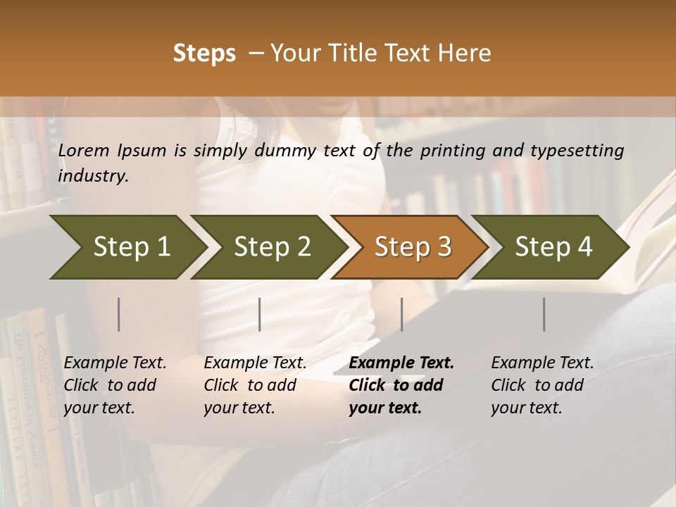 Beautiful Life Library PowerPoint Template