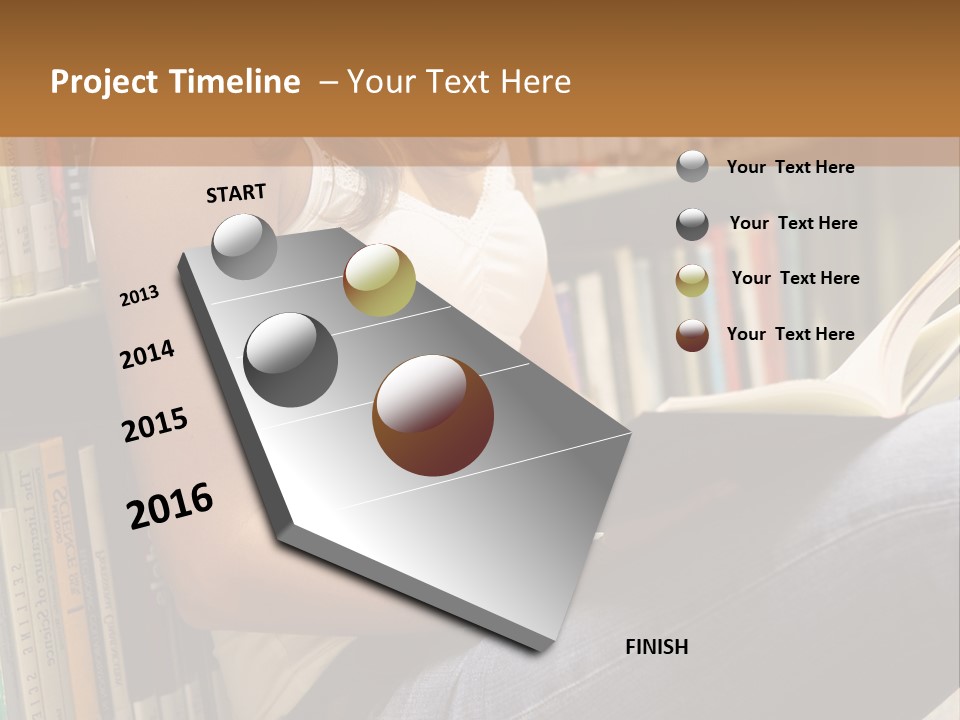 Beautiful Life Library PowerPoint Template