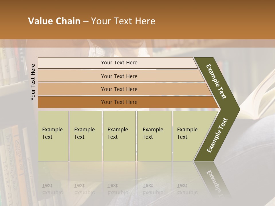 Beautiful Life Library PowerPoint Template