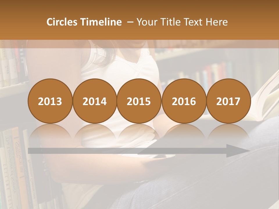 Beautiful Life Library PowerPoint Template