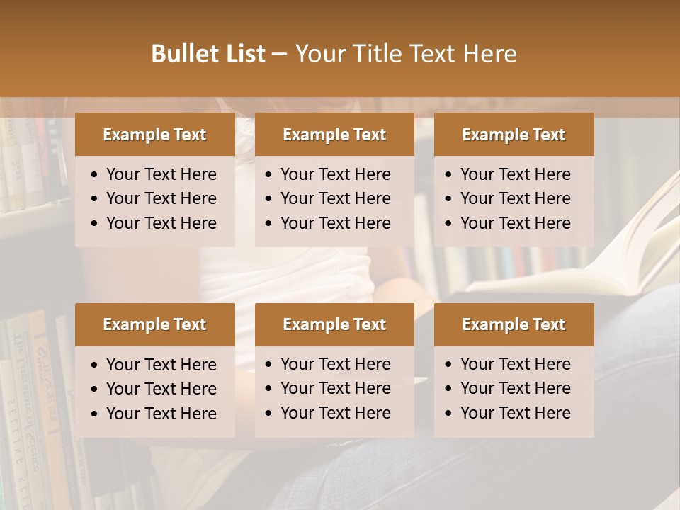 Beautiful Life Library PowerPoint Template