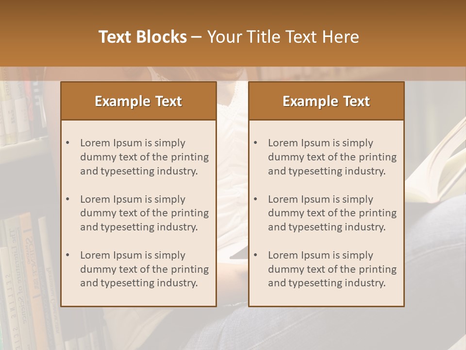 Beautiful Life Library PowerPoint Template