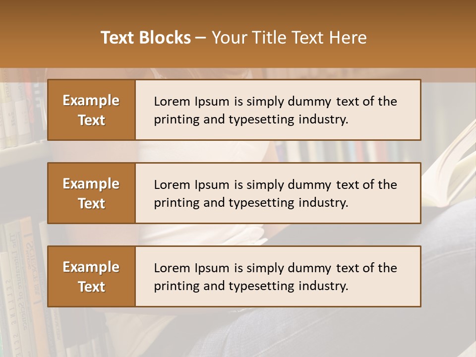 Beautiful Life Library PowerPoint Template