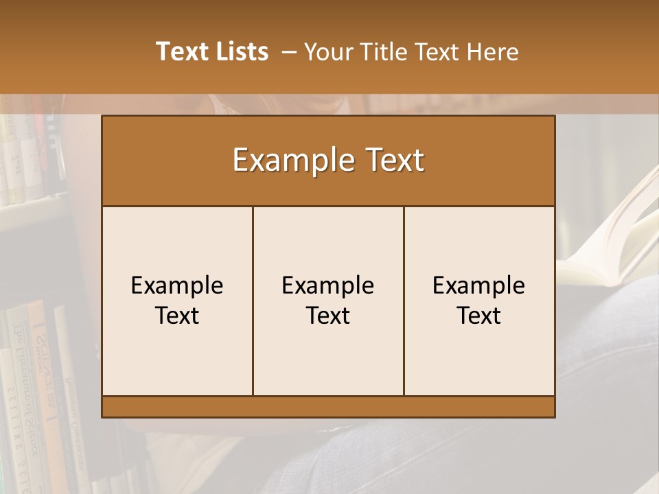 Beautiful Life Library PowerPoint Template