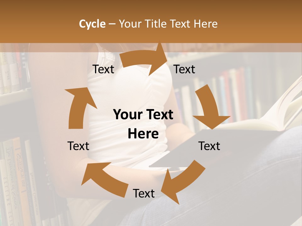 Beautiful Life Library PowerPoint Template
