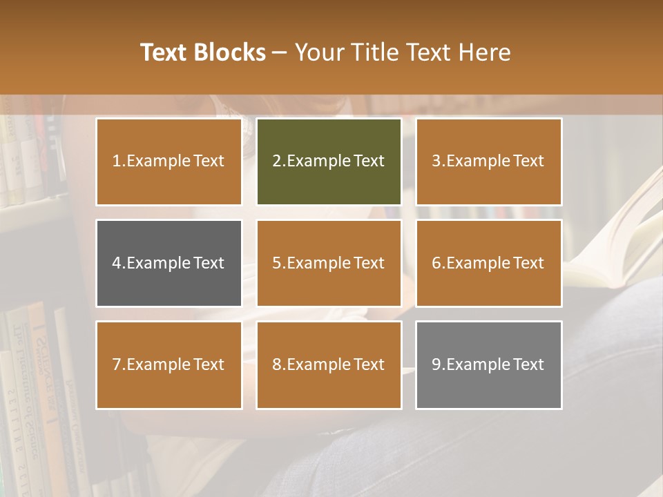 Beautiful Life Library PowerPoint Template