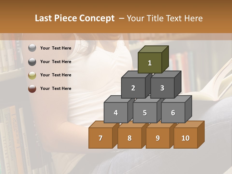 Beautiful Life Library PowerPoint Template