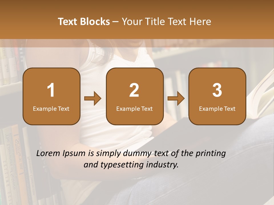 Beautiful Life Library PowerPoint Template
