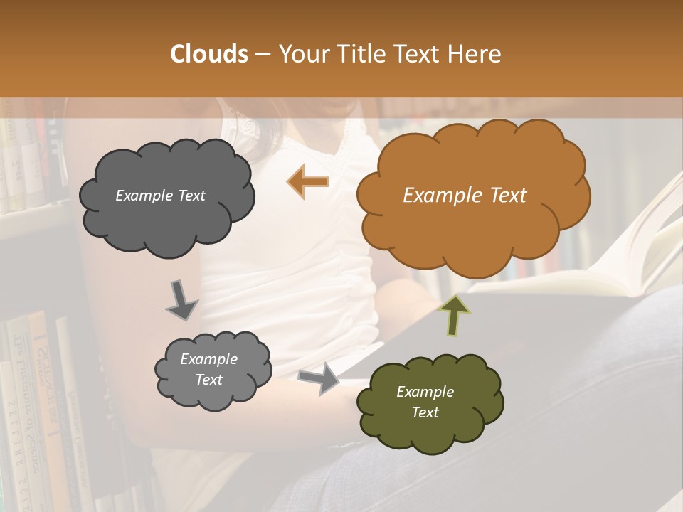 Beautiful Life Library PowerPoint Template