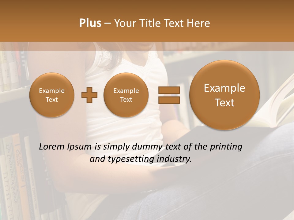 Beautiful Life Library PowerPoint Template