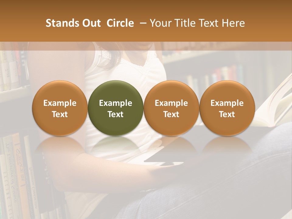 Beautiful Life Library PowerPoint Template