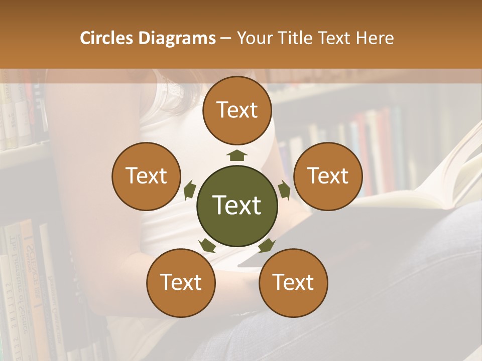 Beautiful Life Library PowerPoint Template